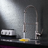 LIVINGbasics LVB FC 2H07S All Kitchen Fixtures Single Handle Pull Down Spring Sprayer Kitchen Sink Faucet Modern LIVINGbasics