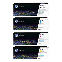 HP HP410X Combo OEM Color LaserJet Pro M452 Series HP 410X Original Toner Cartridge High Yield Combo BK C M Y