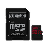 Kingston Cab SDCR 32GBCR ALL Memory Card Canvas React MicroSD Flash Memory Card Class 10 UHS I V30 U3 A1 100MB s R Kingston