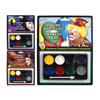 Halloween Makeup Kit 8 Carnival Colors Washable with Applicator
