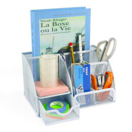 Moustache MOS TYSS007 Desk Organizers 7 Section Metal Mesh Office Desktop Organizer Moustache