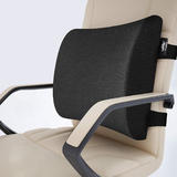 Moustache MO RSF102 BK Chair Accessories Memory Foam Lumbar Support Pillow with Dual Premium Adjustable Straps Black Moustach