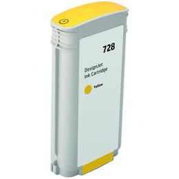 HP 728 F9J65A Y DesignJet T730 Remanufactured HP 728 F9J65A Yellow Ink Cartridge High Yield