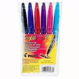 PILOT 285 BLFR7AST S6 Ballpoint Pens Gel Pens FriXion Ball Erasable Gel Rollerball Pen 6 Pack