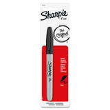 Sharpie 840 30101PP Markers Sharpie Fine Tip Permanent Marker Black 1 Piece Carded