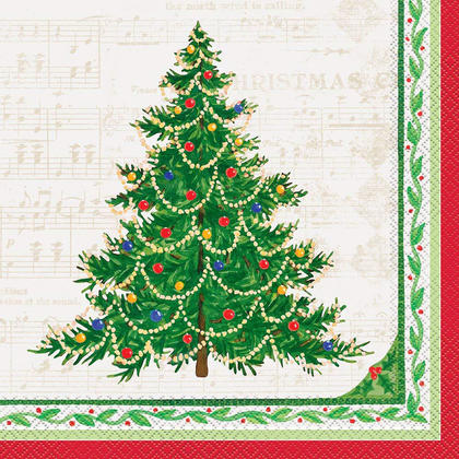 Serviettes de table classiques pour des fêtes dans les arbres de Noël, 16ct