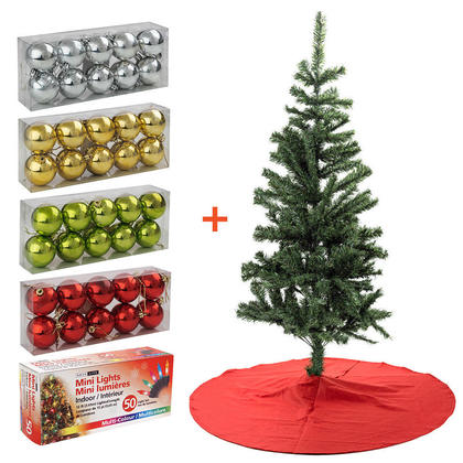 5pi Arbre de Noël Combo, Set Décoration de Noël, Vert