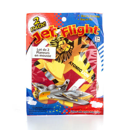 2 Sets Foam Jet fighter for Kids DIY Toy 1Pc, 1 Randomized Style Per Pack