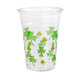 Other Brands LVC 63468 ST Patrick Party Supplies St Pat s 4pk Plastic Tumblers with Shamrocks print