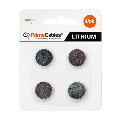 CR2032 3V Lithium Coin Cell Battery 4/Pack - LIVINGbasics®