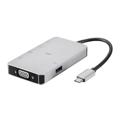 Consul Series USB-C HDMI Adapter with VGA, Gigabit Ethernet, 2-Port USB 3.0 - Monoprice®