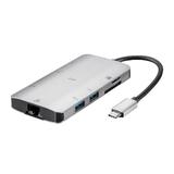 Monoprice Canada Cab 35509 USB Type C Consul Series USB C HDMI Adapter w Gigabit Ethernet 3 Port USB 3 0 SD microSD Reader Mo
