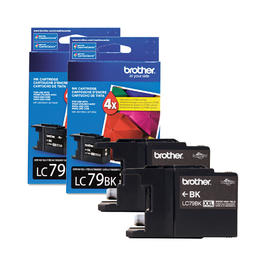 Brother LC79BK OEM 2Pack MFC J6510DW Brother LC79BK Original Black Ink Cartridge Twin Pack Extra High Yield