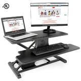 PrimeCables Cab PC07830 OpenBox Monitor Desk Mounts Electric Height Adjustable Sit Stand Desk Converter PrimeCables Open Box