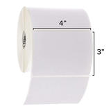 Zebra ZBL 4X3 Label Maker Tapes Z Perform 2000D Direct Thermal Paper Label 4 x 3 500 Labels Roll 16 Rolls Box Zebra