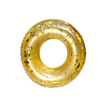 Pool Party Inflatable Jumbo Glitter Swim Ring, 47.25" Diameter