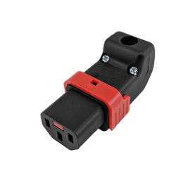 Cab PW CNC13L UA Power Cables Cords C13 Locking Power Cord Connector Screw On Up or Down Angle