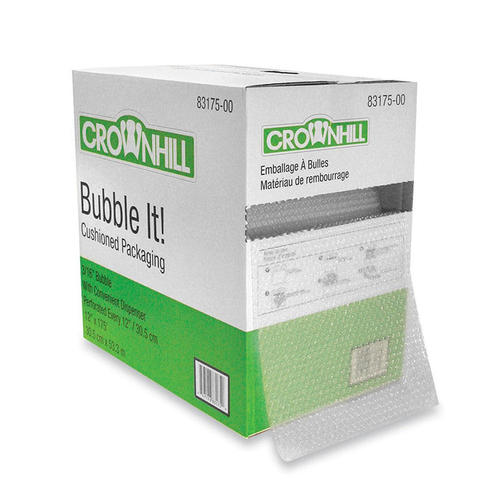 CROWNHILL® Protective Roll of Cushioning Wrap with Dispenser Box, 12" x ...