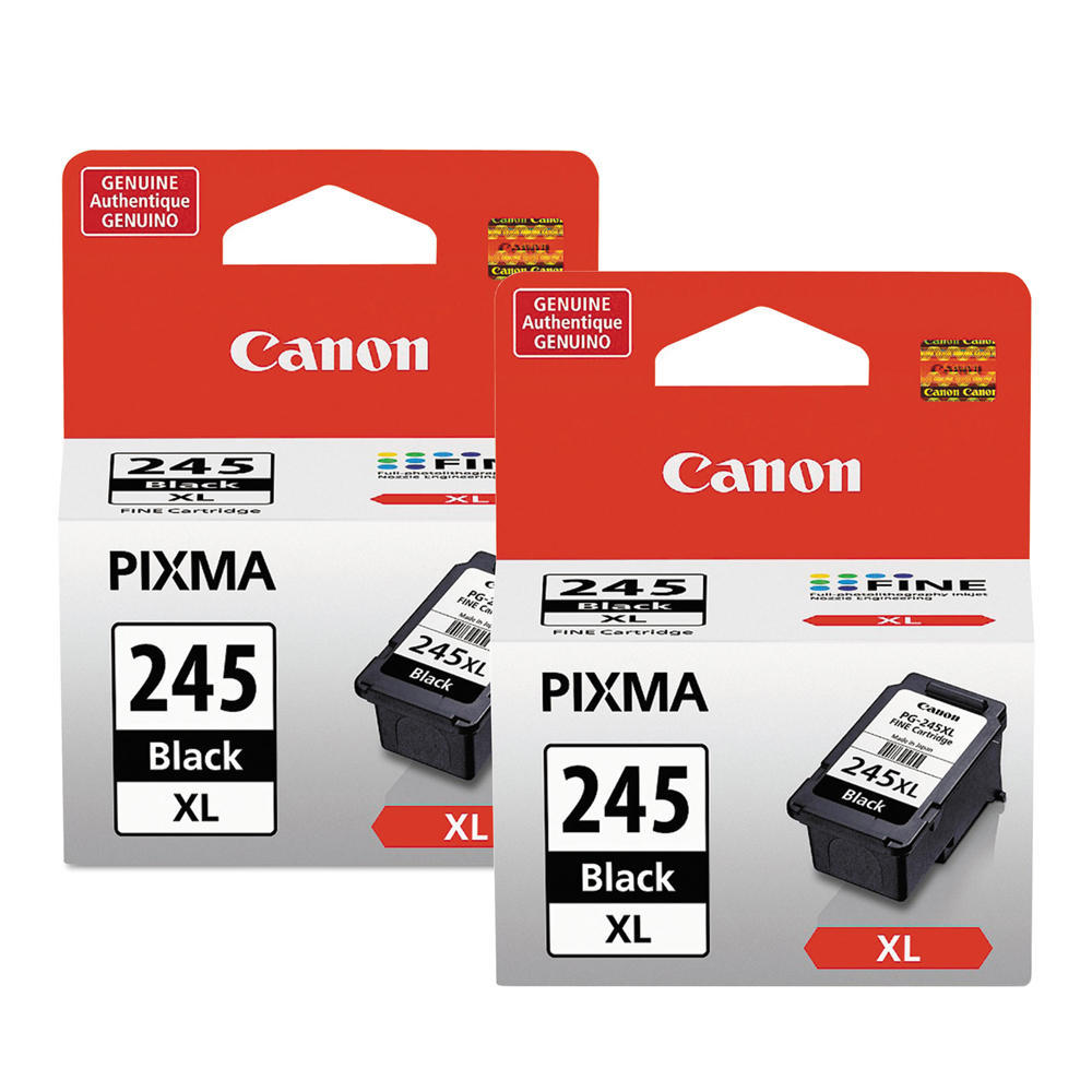 Canon PG245XL Original High Yield Ink Cartridge - Black, Twin Pack