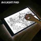 Moustache MOA AK4 2 Sketching Drafting Art Paper A4 LED Light Box Tracer Drawing Pad with Adapter Dimmable Brightness Moustac