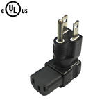 Cab PW AD014 RA Power Cables Cords 5 15P to C13 Right Angle Power Adapter