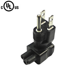 Cab PW AD016 RA Power Cables Cords 5 15P to C5 Right Angle Power Adapter