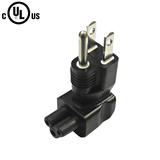 Cab PW AD016 RA Power Cables Cords 5 15P to C5 Right Angle Power Adapter