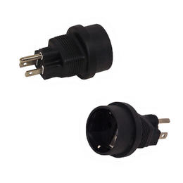 Cab PW AD052 Power Cables Cords SCHUKO CEE 7 7 Euro Female to 5 15P Power Adapter