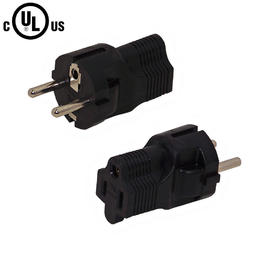 Cab PW AD053 Power Cables Cords SCHUKO CEE 7 7 Euro Male to 5 15R Power Adapter