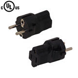 Cab PW AD053 Power Cables Cords SCHUKO CEE 7 7 Euro Male to 5 15R Power Adapter