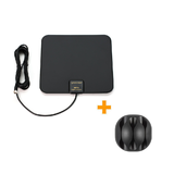 PrimeCables Cab DVB T825BTA Clip3 BK TV Antennas Outdoor Indoor PrimeCables Super Thin Indoor HD TV Antenna With 3 hole Cable