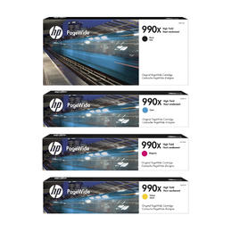 HP HP 990X Combo OEM PageWide Pro 772dw HP 990X M0K01AN M0J89AN M0J93AN M0J97AN Original PageWide Ink Cartridge Combo High Yi