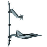 Cab MT 2700 BK Monitor Stand Monitor Arm Sit Stand Wall Mount Workstation Black