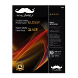 Moustache MDSGPP300 LETTER Photo Paper 2 Sided Glossy Photo Paper 8 5 x 11 50 Sheets Pack Moustache