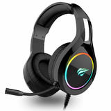 Havit HV H2232D Headsets HAVIT H2232D Wired Gaming Headphones with Mic Bass Surround 50mm Drive LED Lighting