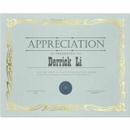 St James 437 83429 Certificates St James Elite Bond Gold Foil Stamped Certificates Letter Size 12 Pack