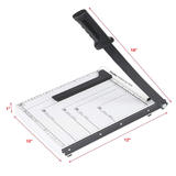 Foska H801C Paper Trimmer Foska A4 Paper Trimmer Guillotine Cutter With Automatic Clamp Adjustable Guide Steel Base