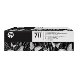 HP HP 711 C1Q10A OEM DesignJet T120 HP 711 C1Q10A Original Printhead Replacement Kit Includes BK C M Y Ink Cartridges