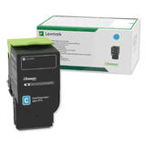 Lexmark Lexmark 78C1XC0 OEM CX421adn Lexmark 78C1XC0 Original Cyan Return Program Toner Cartridge Extra High Yield
