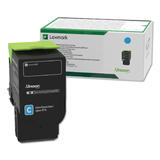 Lexmark Lexmark 78C10C0 OEM CX421adn Lexmark 78C10C0 Original Cyan Return Program Toner Cartridge 1400 Pages