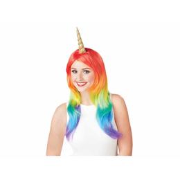 Other Brands LVC 64144 Halloween Party Supplies Women s Rainbow Unicorn Wig