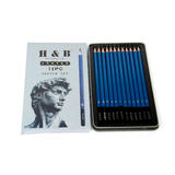 OS 18 SET Pencil Professional Drawing Sketch Pencils Set of 12 Medium 6B 4H
