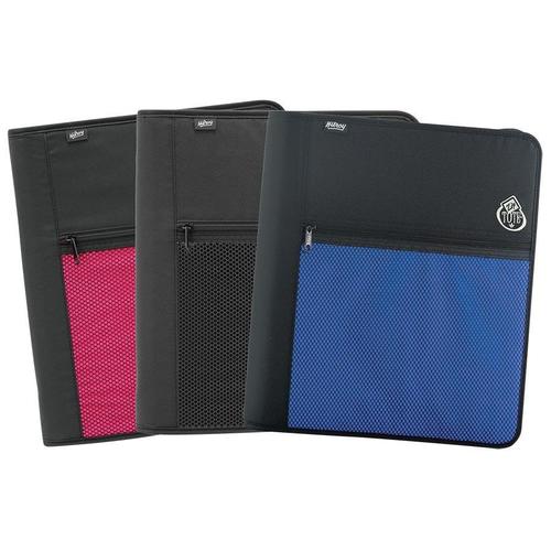 ZipTote Ring Binder, Sturdy Nylon, 2" x 133/4" x 117/8"，Assorted colours.