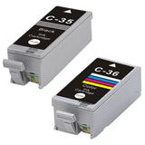 EcoBox PGI 35B CLI 36C EcoBox PIXMA iP100 Canon PGI35 CLI36 Compatible Ink Combo Economical Box