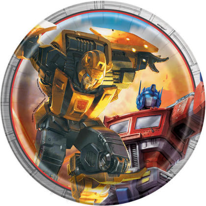 Transformers assiettes à dessert rondes 7", 8ct