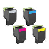 EcoBox 71B10 Combo EcoBox CX317dn Lexmark 71B10K0 71B10C0 71B10M0 71B10Y0 Remanufactured Toner Cartridge Combo Economical Box
