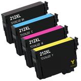 Moustache T212XL Combo WorkForce WF 2850 Epson 212XL T212XL Remanufactured Ink Cartridge Combo High Yield BK C M Y Moustache