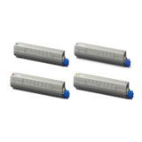 Oki C831 Combo Oki C831dn Okidata C831 Compatible Toner Cartridge Combo BK C M Y