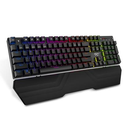 HAVIT HV-KB432L RGB Mechanical Gaming Keyboard with Detachable Wrist Rest - OPEN BOX