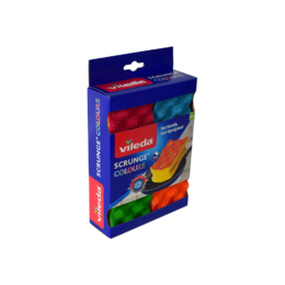 Vileda LVDM 91 108 Scourer Sponge Colours Foam Back Scourers Vileda